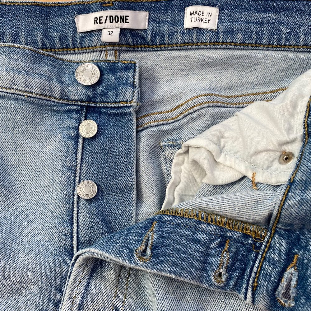 Re/Done 70s Stove Pipe Crop Jeans *Light 14* - Picture 7 of 14